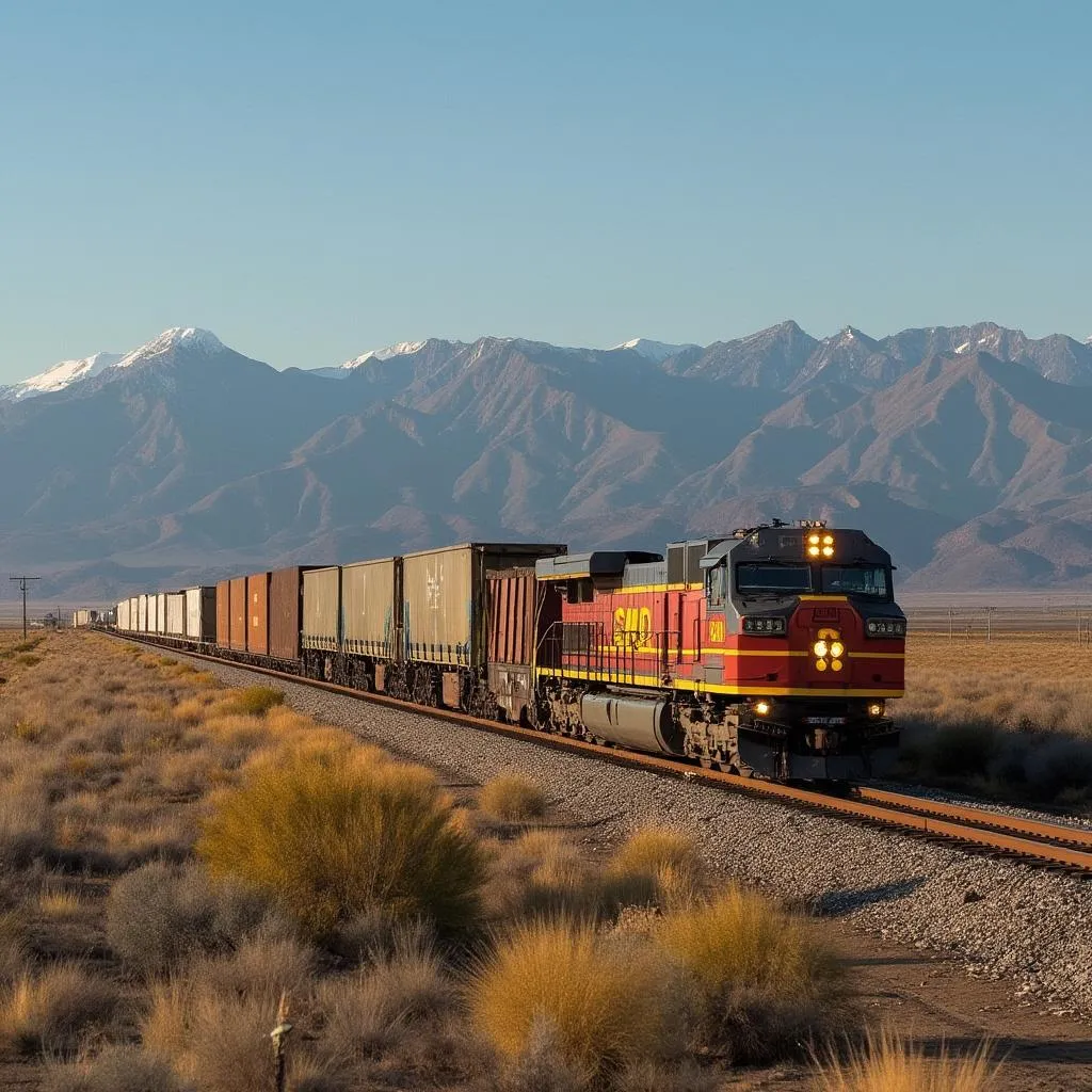 Tren de carga moderno
